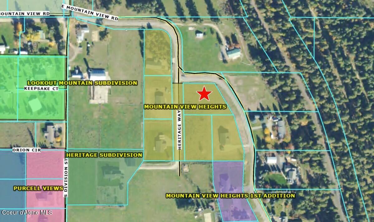 Lot 4 East Mountain View Road Moyie Springs, ID 83845 - Photo 20 of 22 Subdivision Map