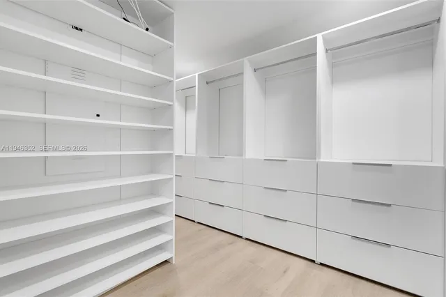 a view of walk in closet