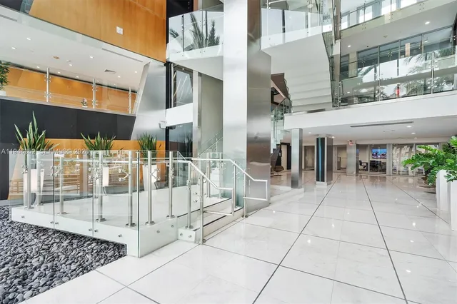 a view of a entryway door front of building