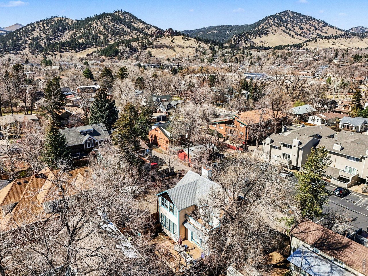623 Marine Street Boulder, CO 80302 - Photo 37 of 38 an aerial view of a house with a mountain