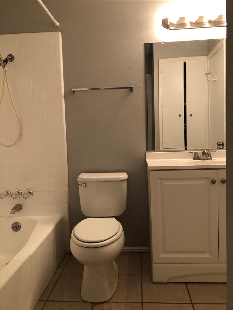 6502 South 1st Street, Unit 102 Austin, TX 78745 - Photo 19 of 26 a white toilet sitting next to a bathroom sink