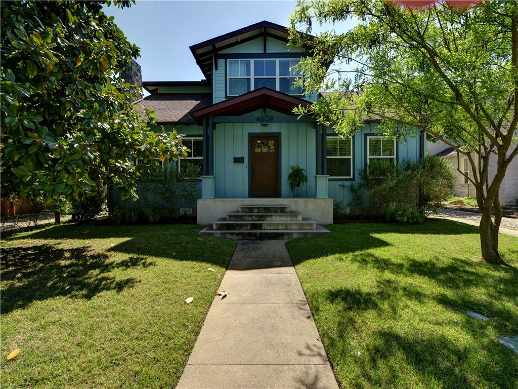 4609 Rosedale Avenue Austin, TX 78756 - Photo 1 of 1 a front view of a house with garden