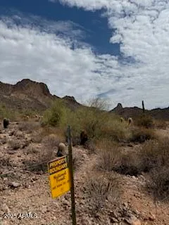 a view of a sky from a yard