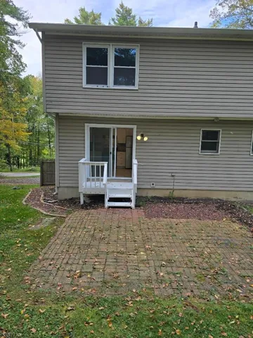 a backyard of a house