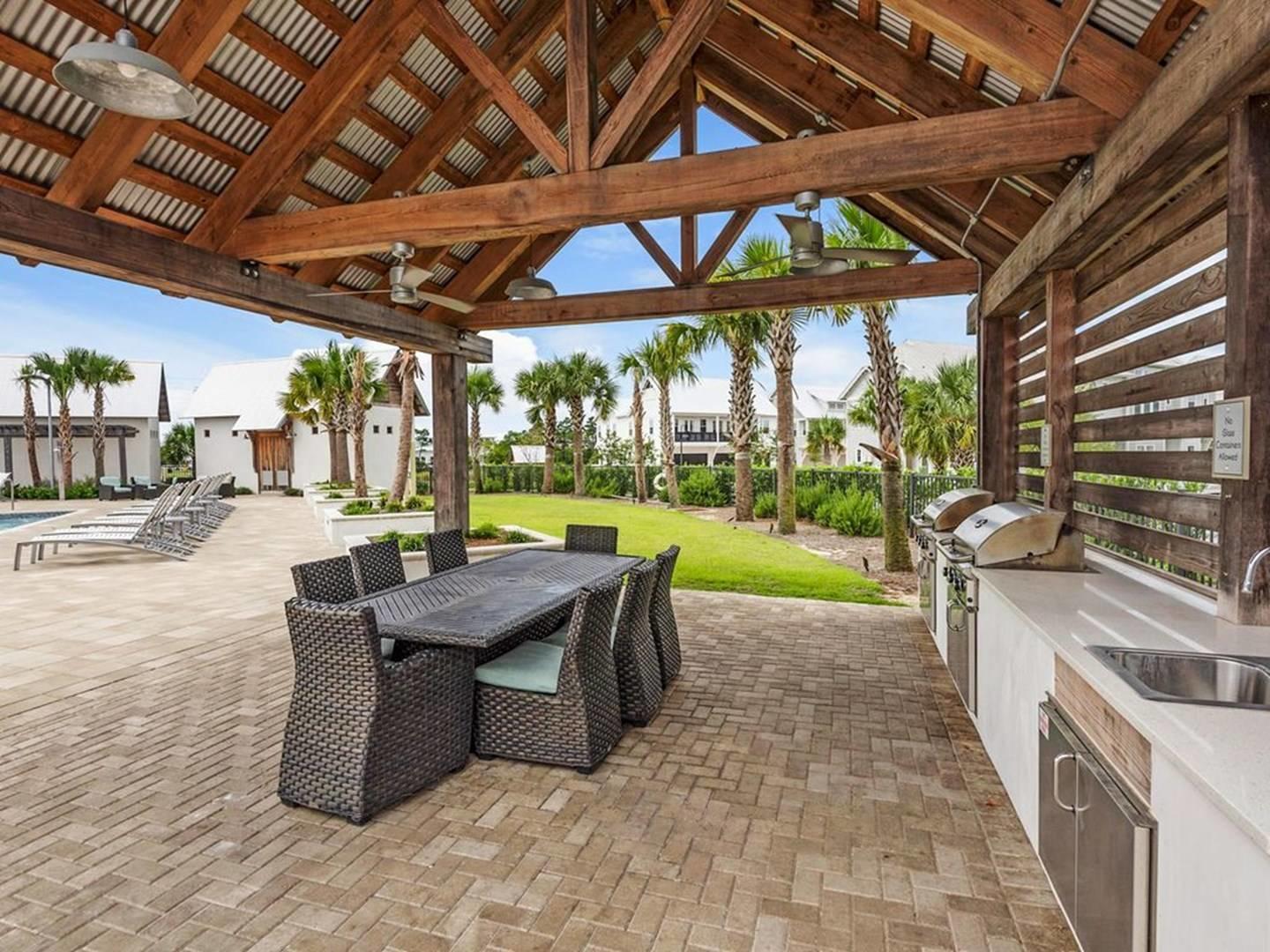 88 West W Pine, Unit A Inlet Beach, FL 32461 - Photo 16 of 19 a patio view with a table and chairs