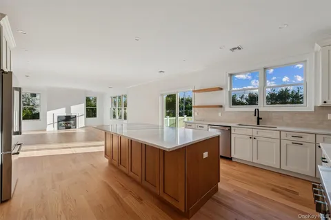 a view of a hallway with closet