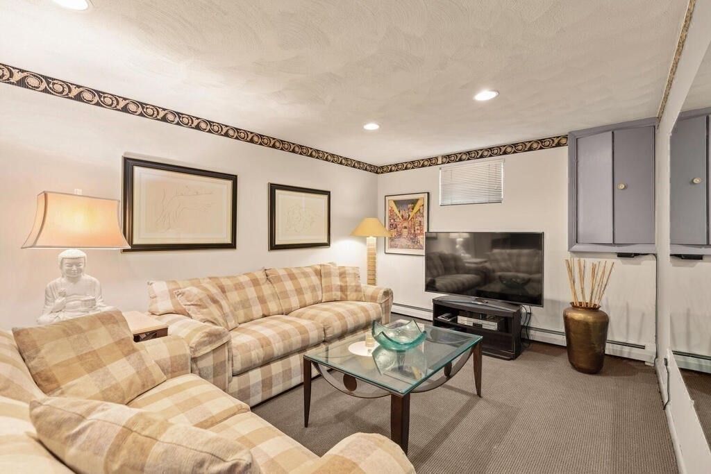 124 Damon Road Needham, MA 02494 - Photo 31 of 42 a living room with furniture and a flat screen tv