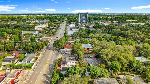 an aerial view of a city