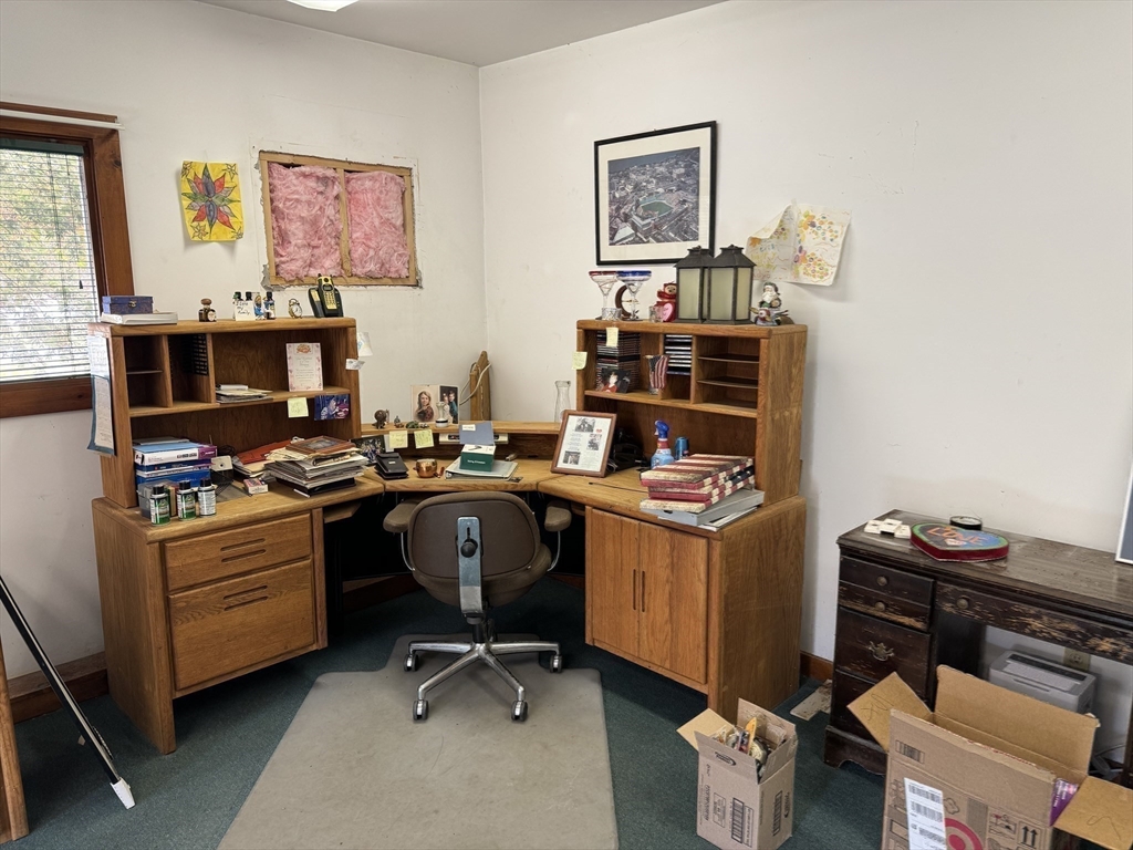 209 Gaffney Road Oakham, MA 01068 - Photo 35 of 42 a view of a workspace with furniture and a window