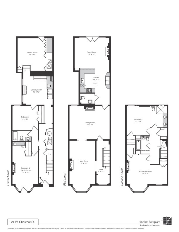 24 West Chestnut Street Chicago, IL 60610 - Photo 38 of 38 a picture of a floor plan