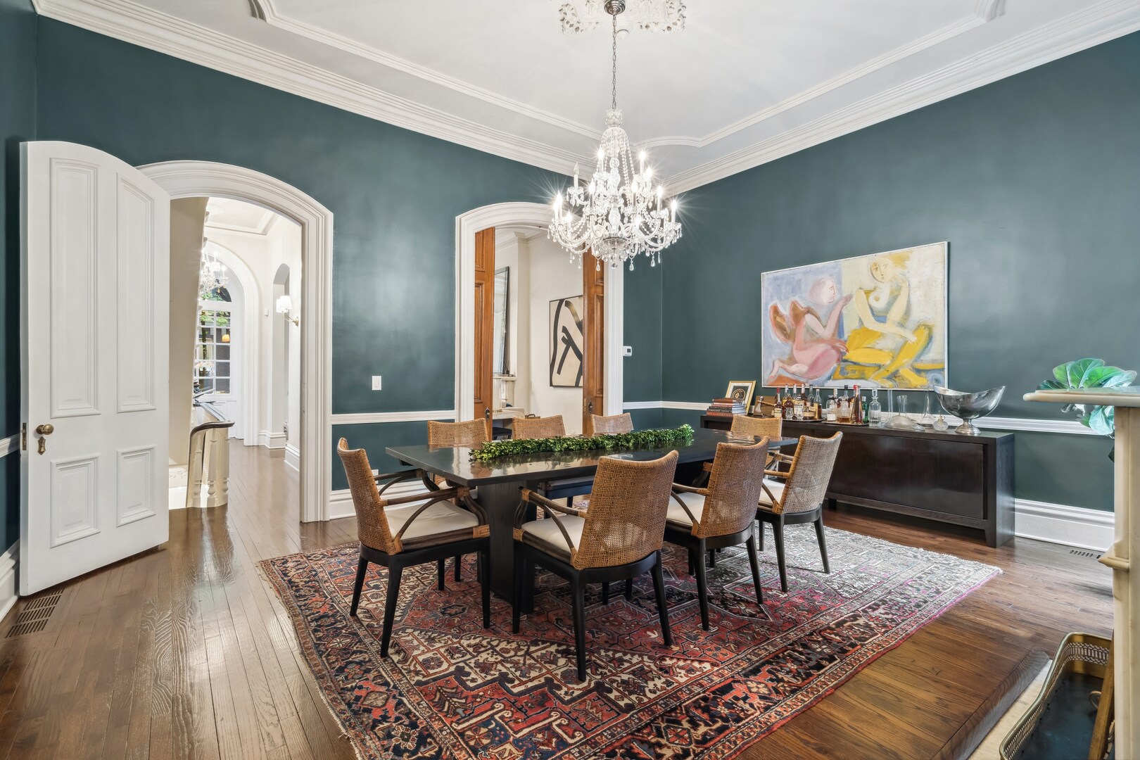 24 West Chestnut Street Chicago, IL 60610 - Photo 9 of 38 a view of a dining room with furniture window and wooden floor