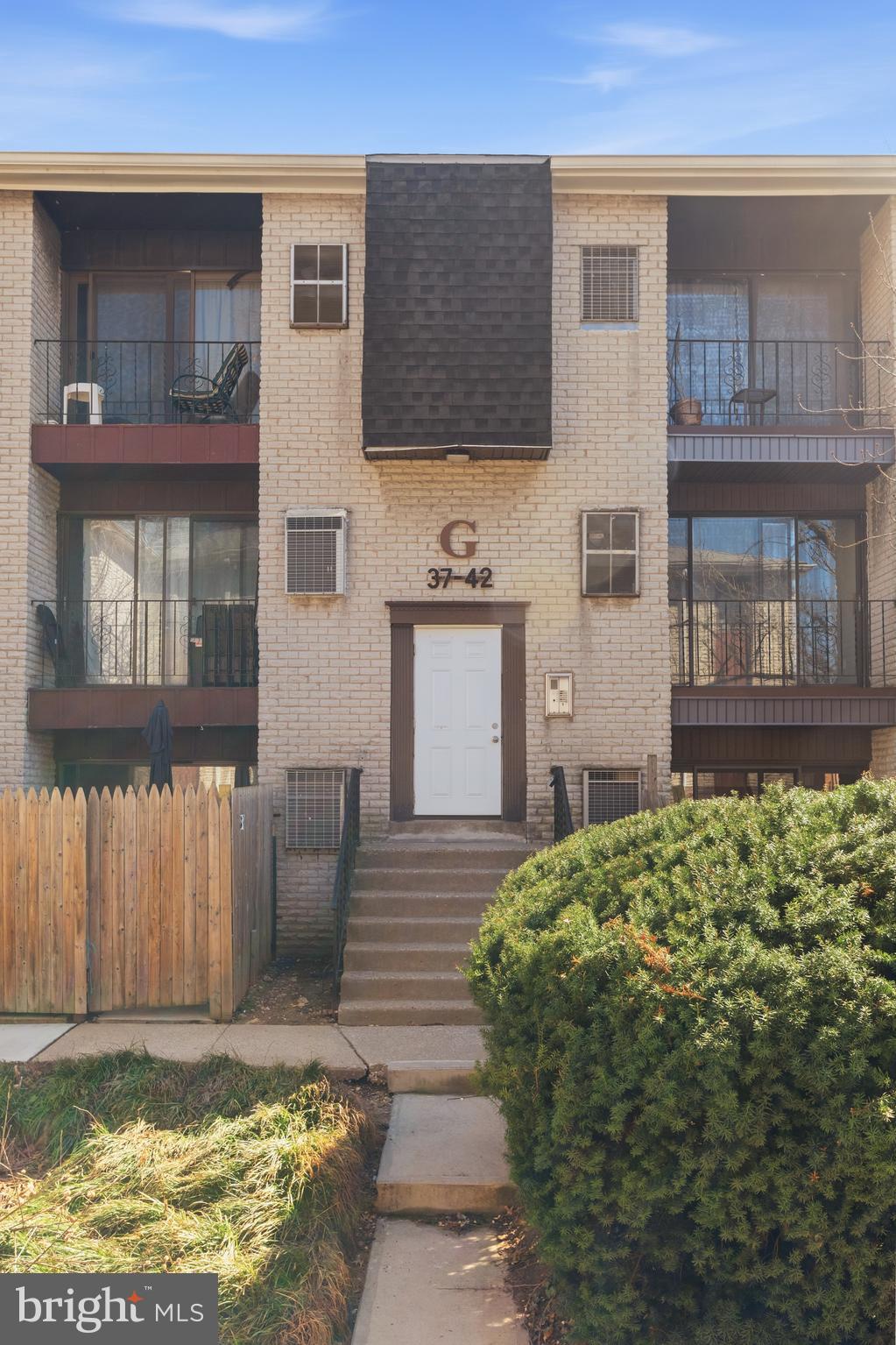 a view of front door of house