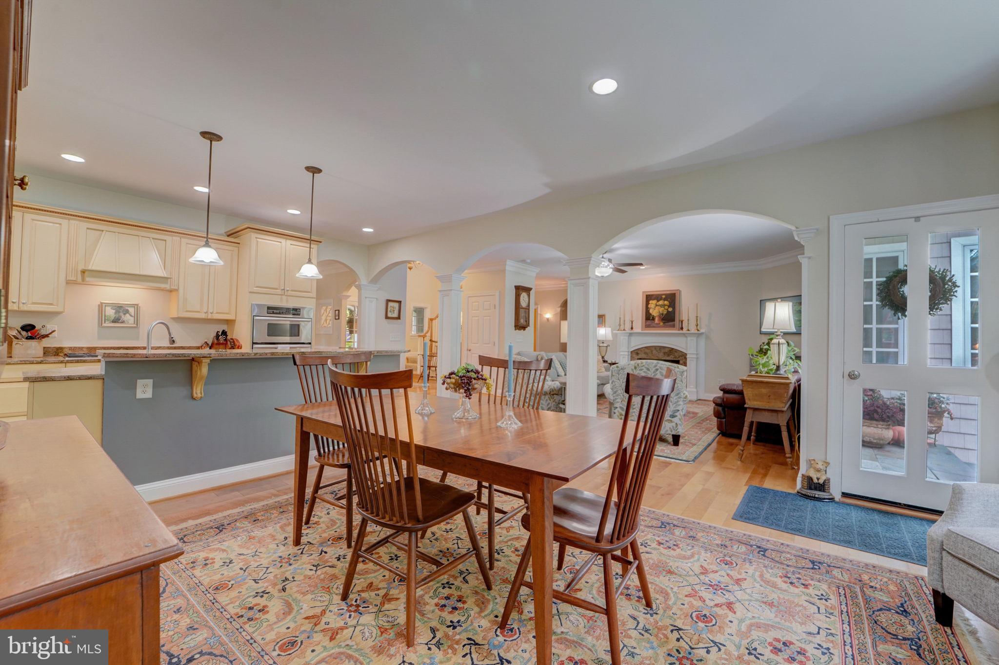 100 Evergreen Road Severna Park, MD 21146 - Photo 14 of 77 Kitchen showing Lovely Arched Columns to Liv. Rm.