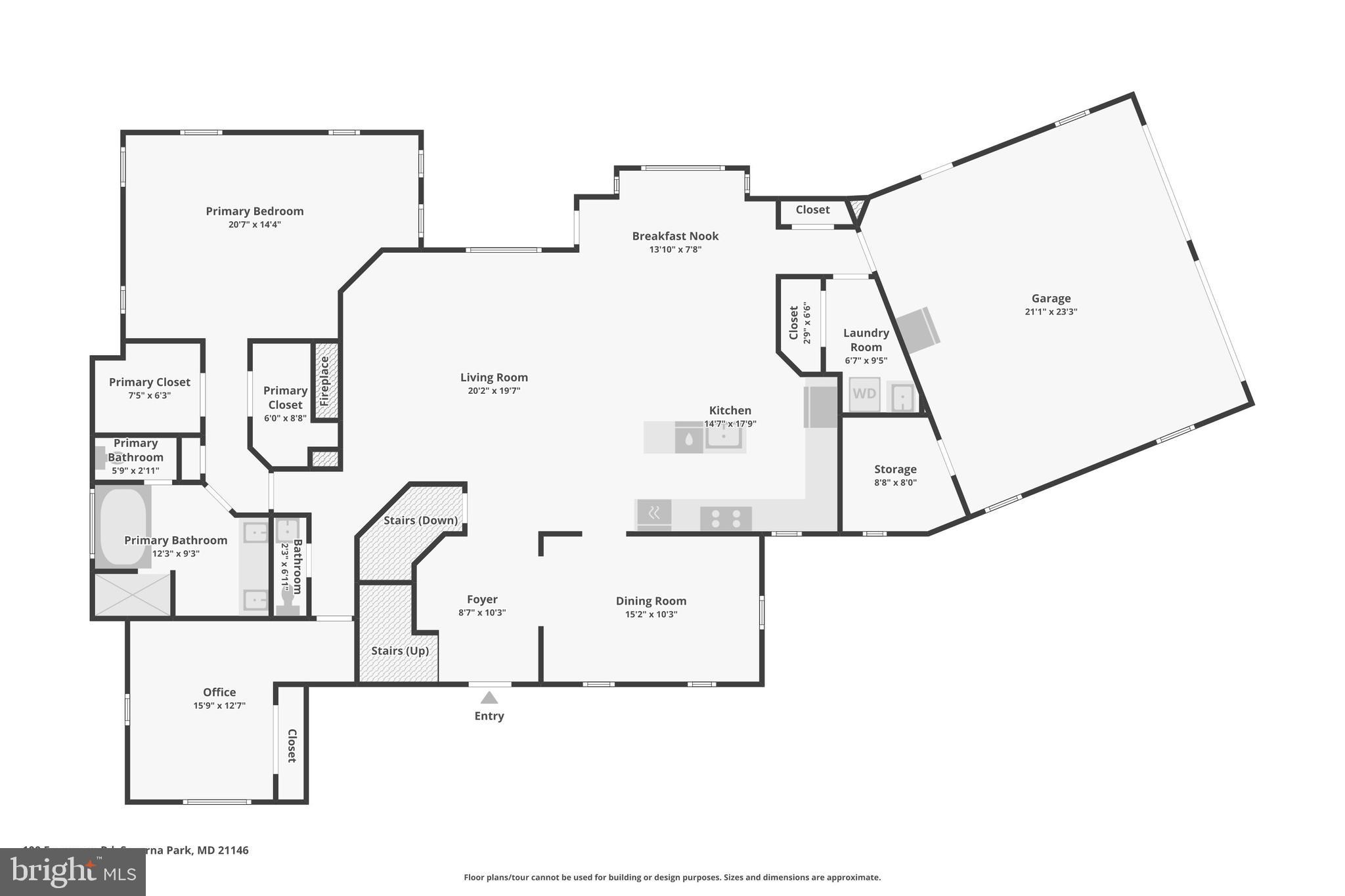 100 Evergreen Road Severna Park, MD 21146 - Photo 75 of 77 Main Level Floor Plan