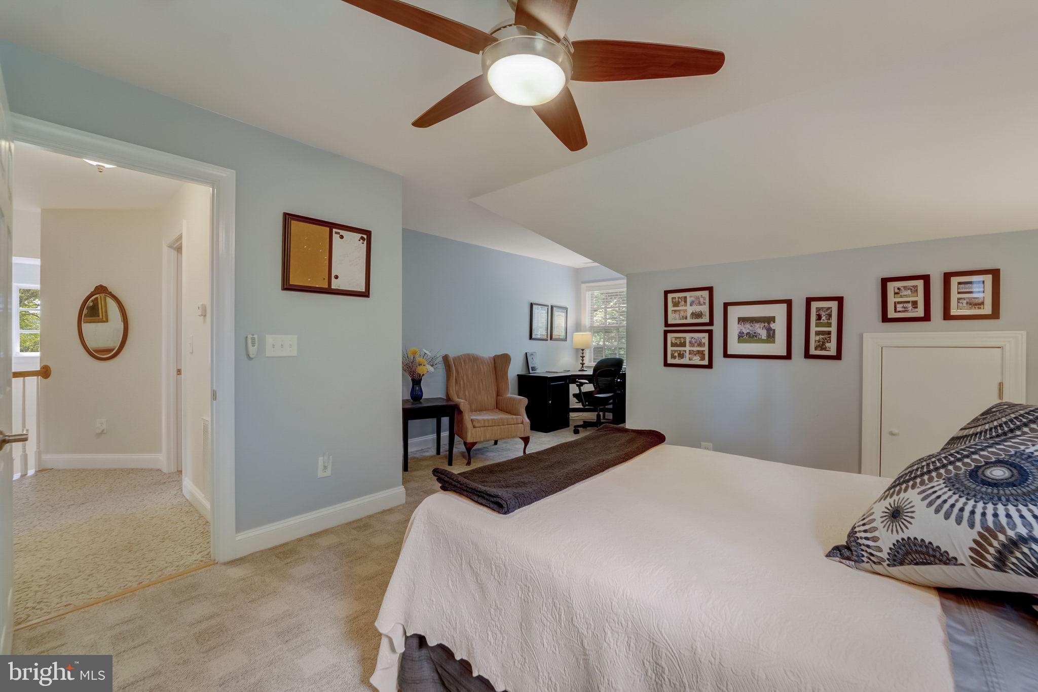 100 Evergreen Road Severna Park, MD 21146 - Photo 34 of 77 Bedroom 4 has an Office Area & eaves Storage