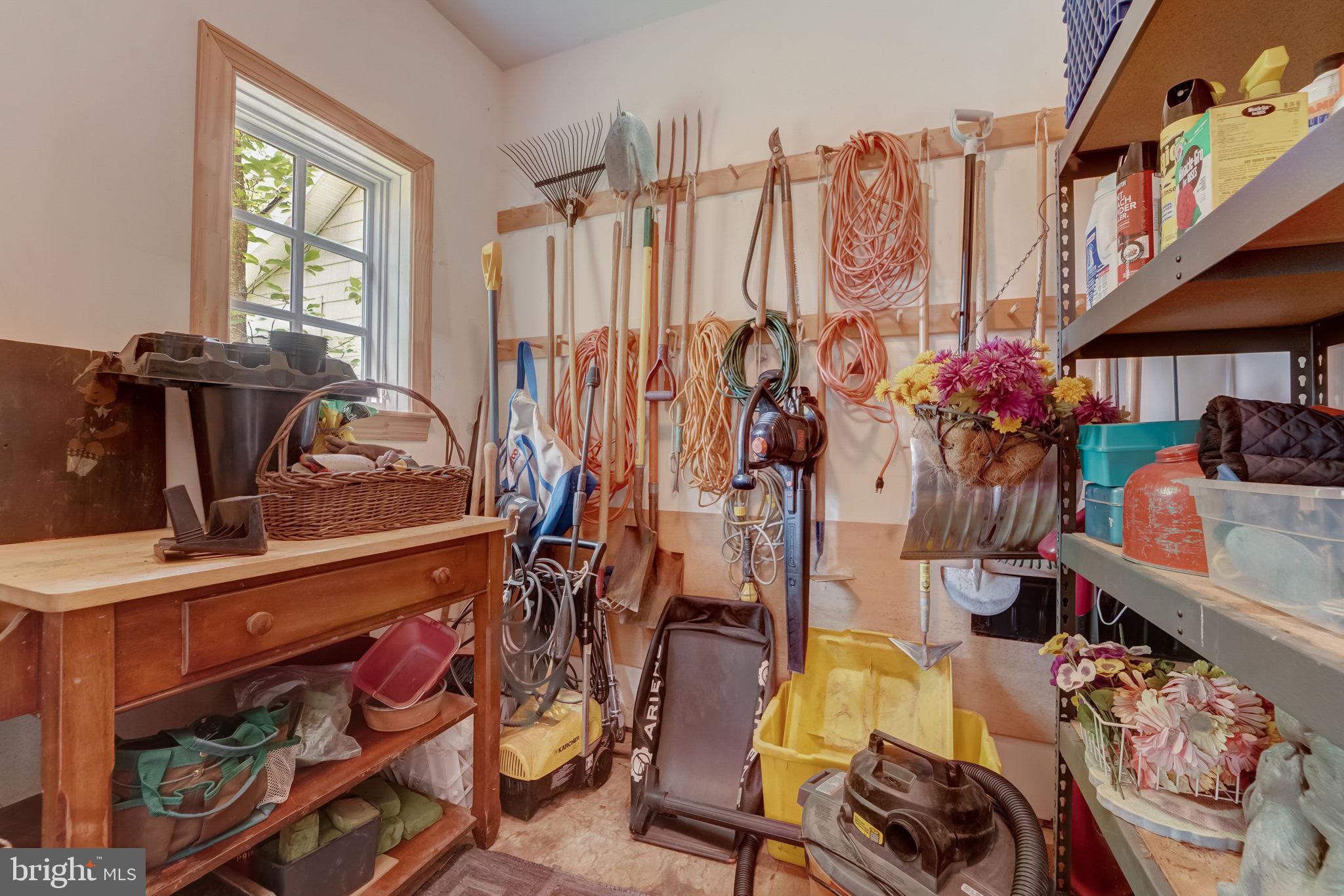 100 Evergreen Road Severna Park, MD 21146 - Photo 46 of 77 Shed Built into Big, Attached 2 Car Garage