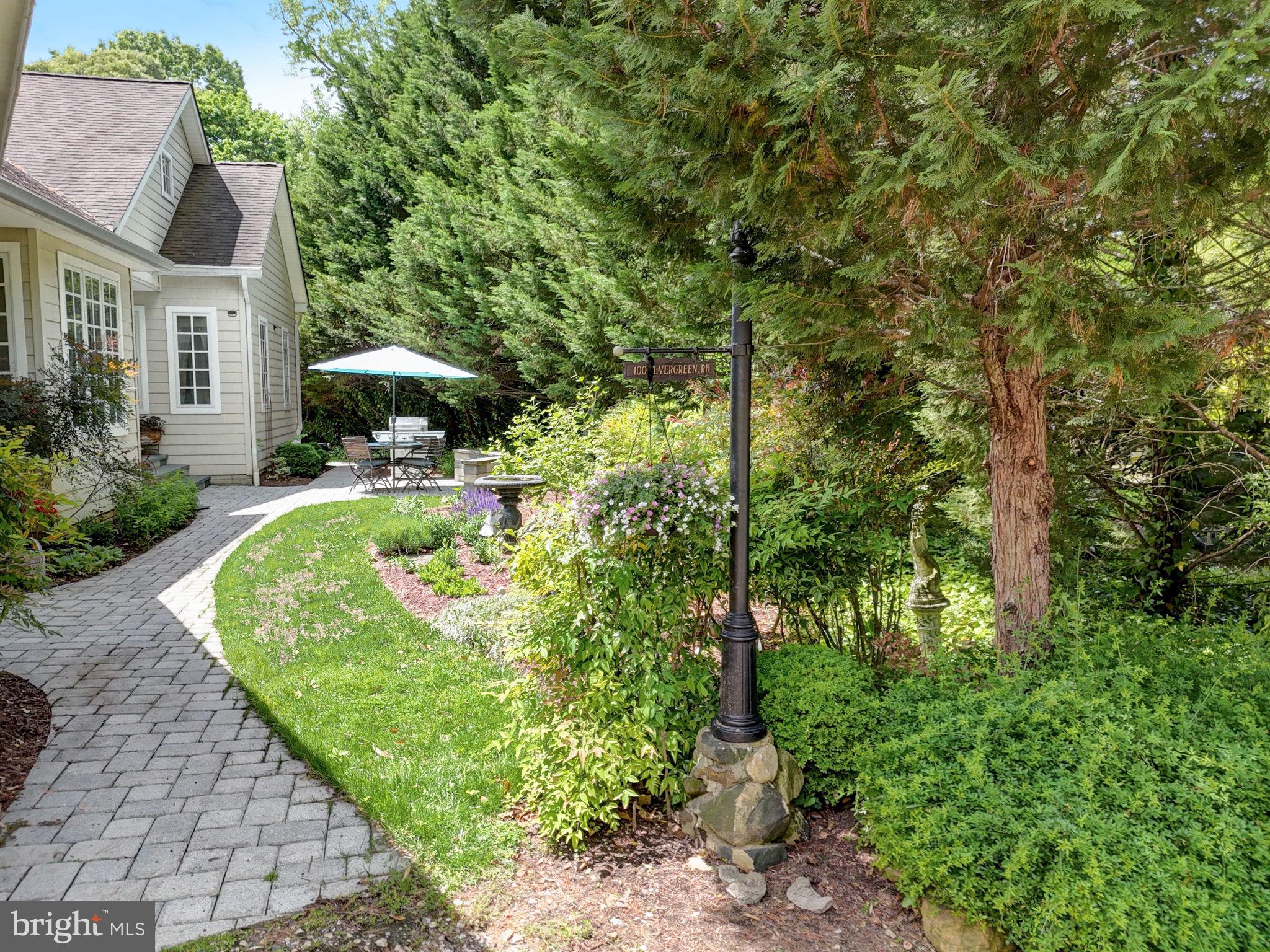 100 Evergreen Road Severna Park, MD 21146 - Photo 49 of 77 Cornerstone to original house w/Street Sign added