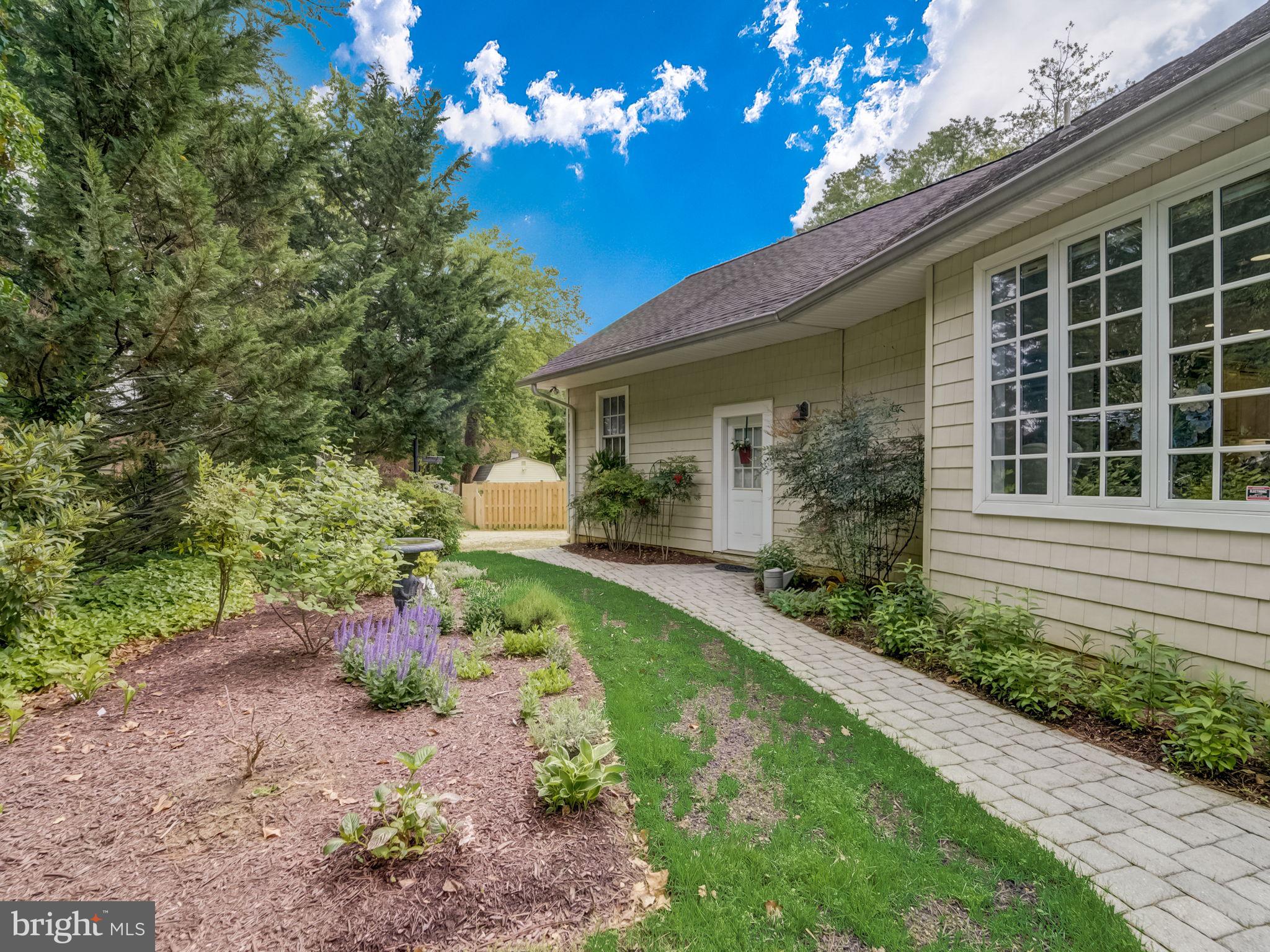 100 Evergreen Road Severna Park, MD 21146 - Photo 56 of 77 View to driveway & side door to Garage