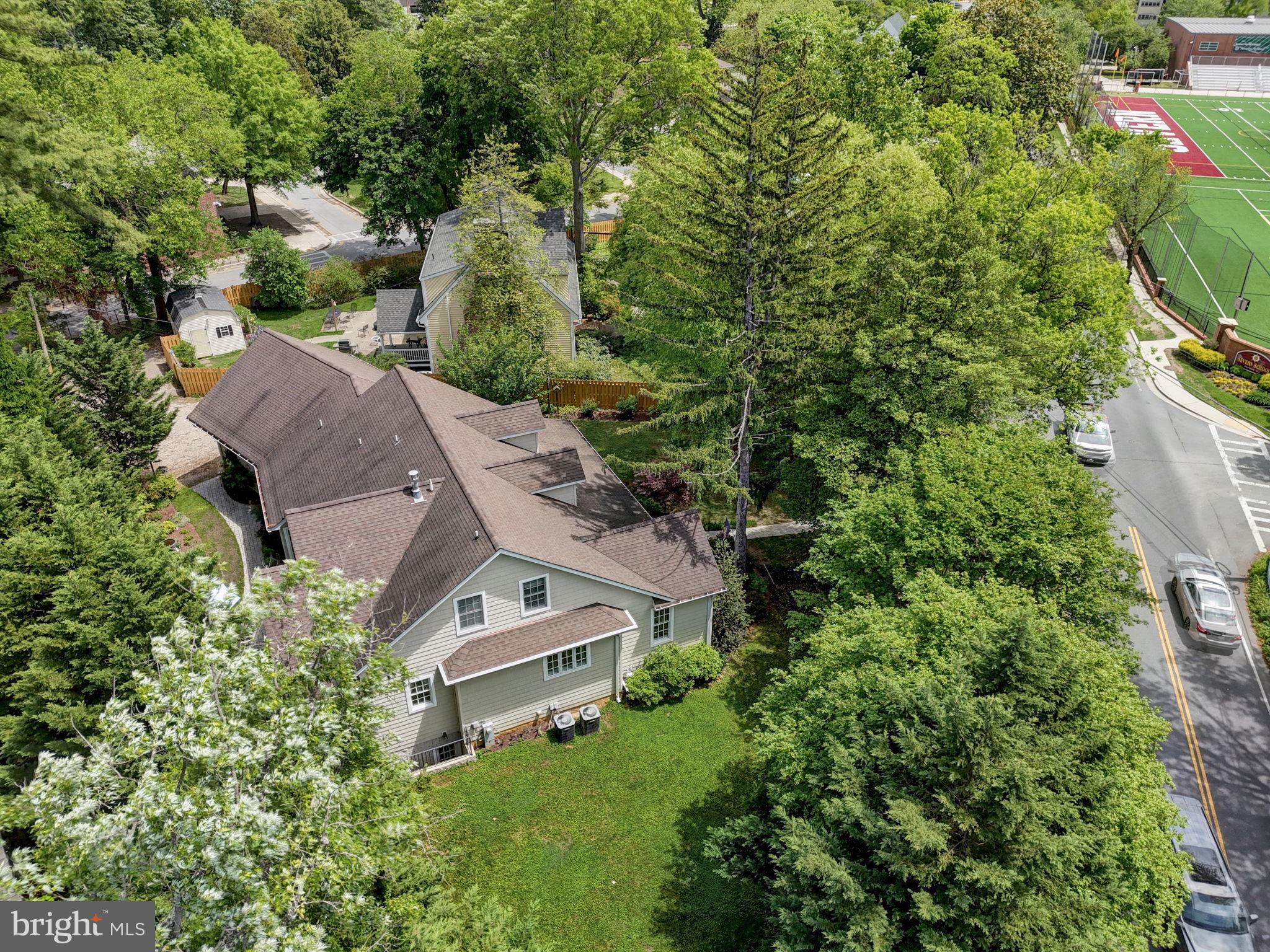 100 Evergreen Road Severna Park, MD 21146 - Photo 57 of 77 Aerial view of side yard