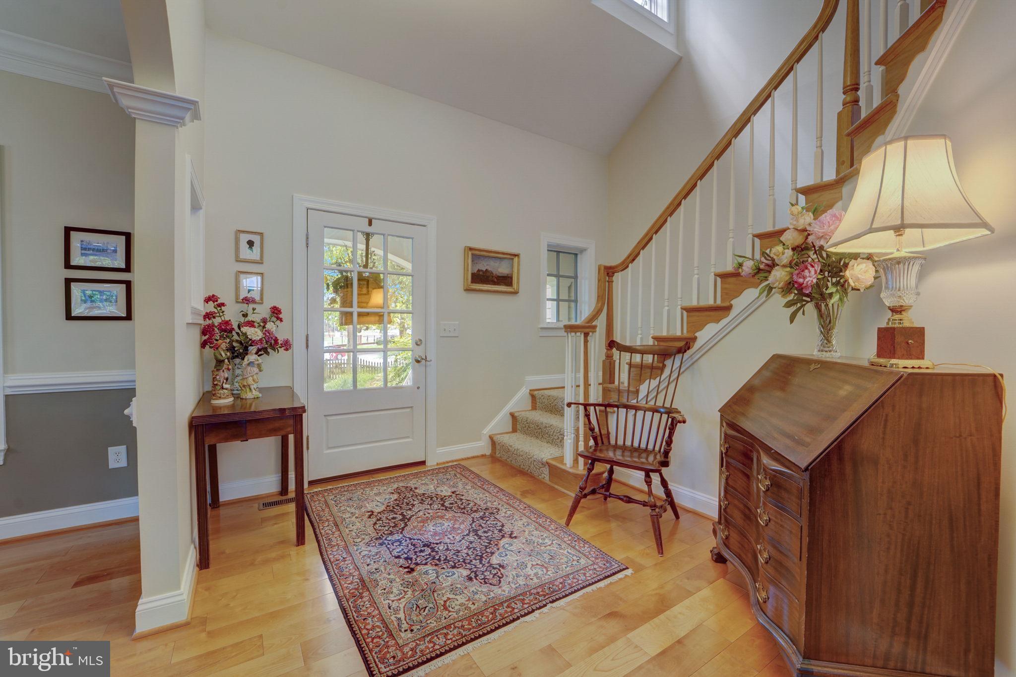 100 Evergreen Road Severna Park, MD 21146 - Photo 9 of 77 2-Story Foyer w/wide plank Ruby Birch Flooring