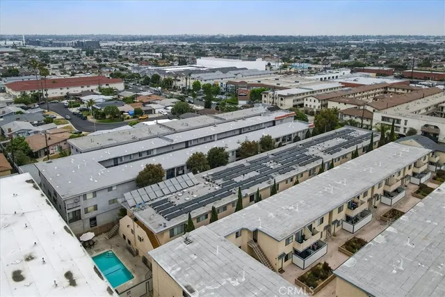 an aerial view of a city