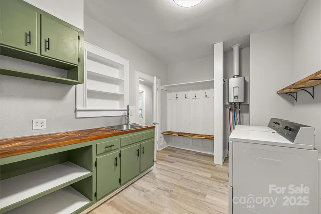 a room with storage and utility