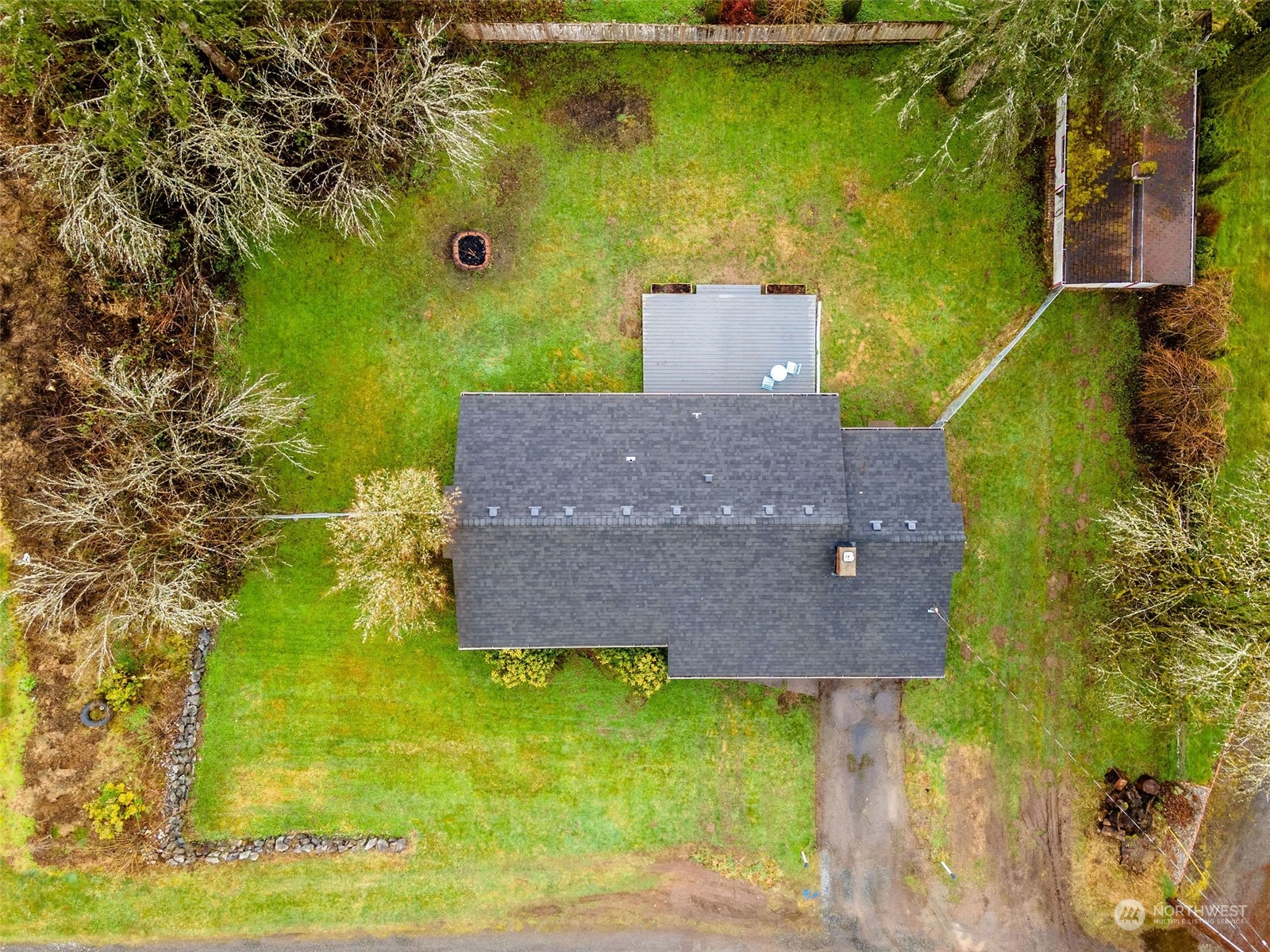 13915 99th Avenue Southeast Snohomish, WA 98296 - Photo 26 of 30 a aerial view of a house with a yard