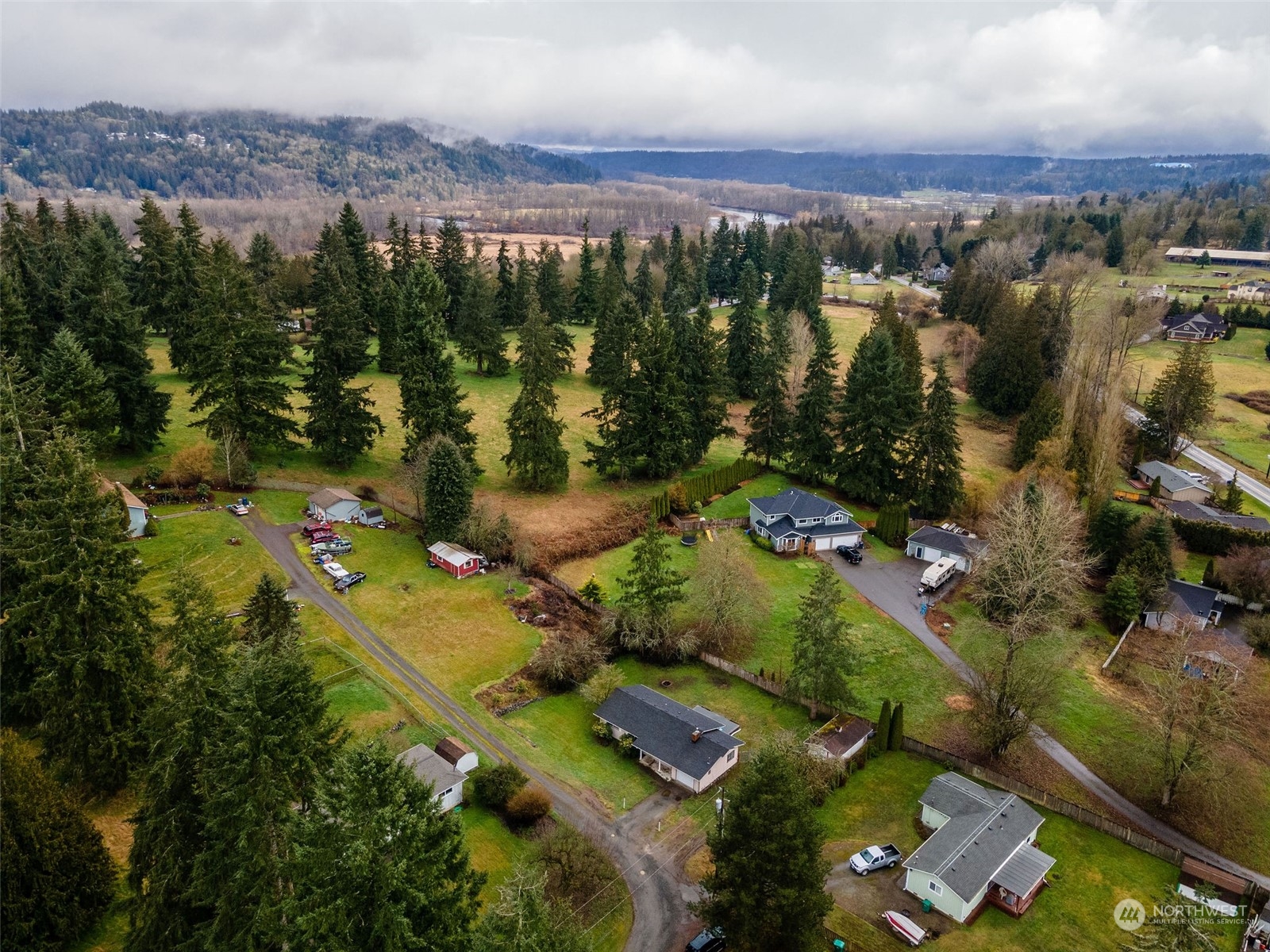 13915 99th Avenue Southeast Snohomish, WA 98296 - Photo 28 of 30 an aerial view of residential houses with outdoor space