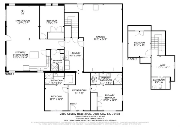 $825,000 | 2800 County Road 2905, Dodd City, TX 75438