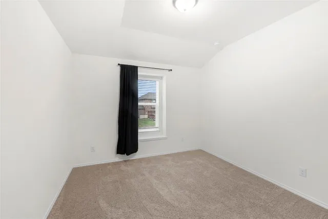 a view of a livingroom with a closet