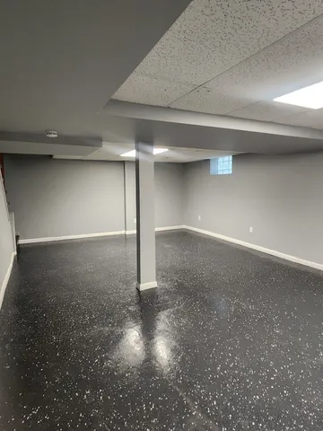 a view of a room with an empty space