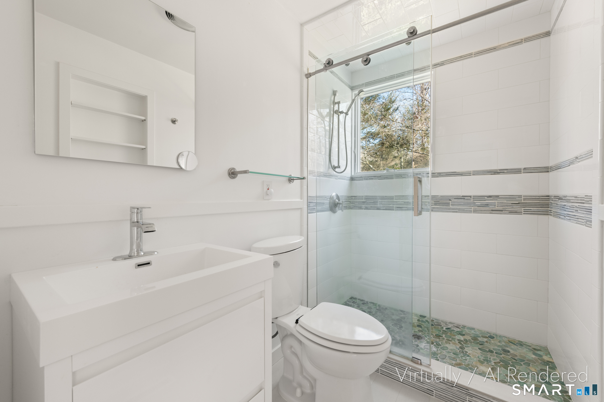 17 Richmond Hill Road Weston, CT 06883 - Photo 16 of 24 a bathroom with a sink a toilet and shower