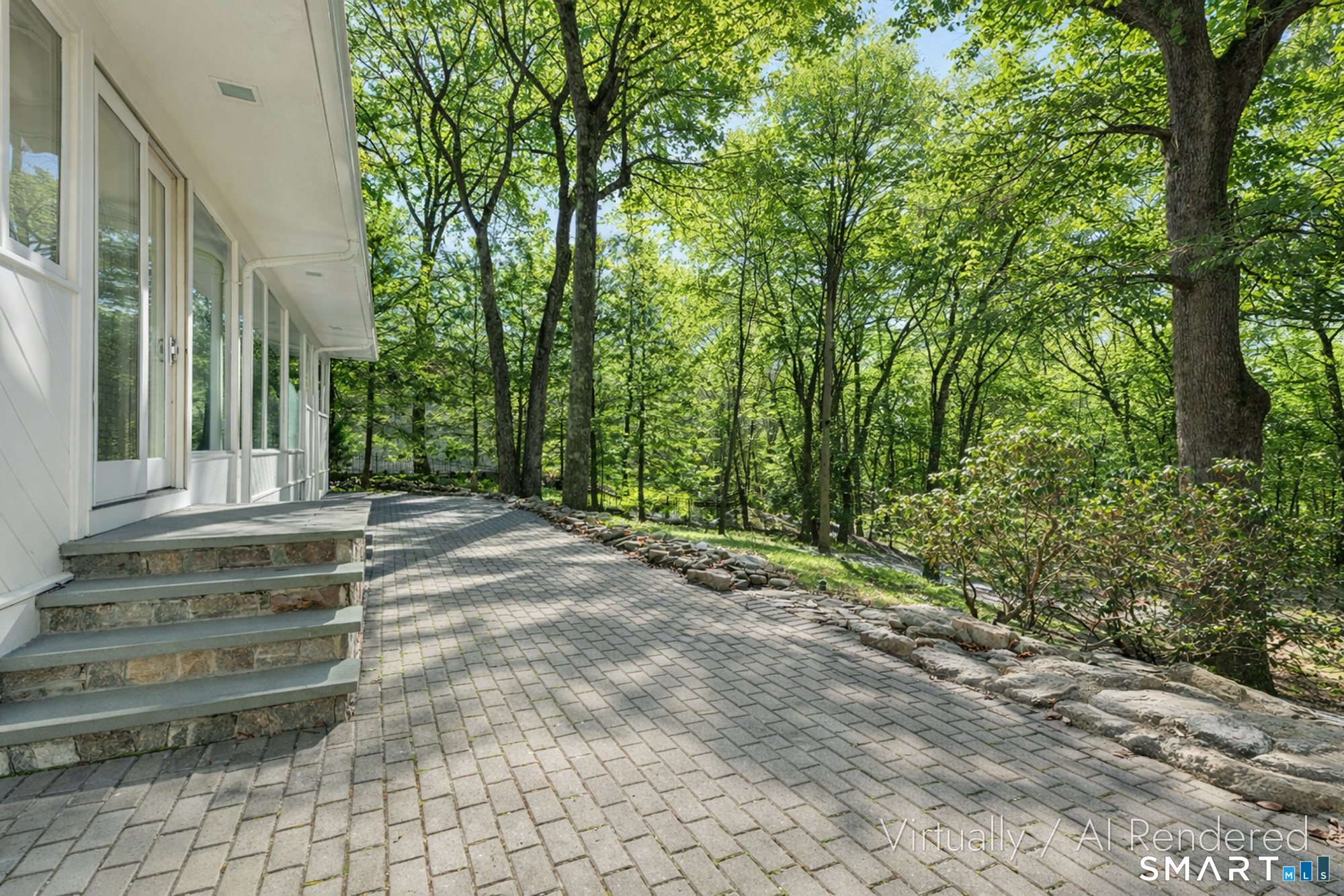 17 Richmond Hill Road Weston, CT 06883 - Photo 6 of 24 a view of backyard with large trees and plants