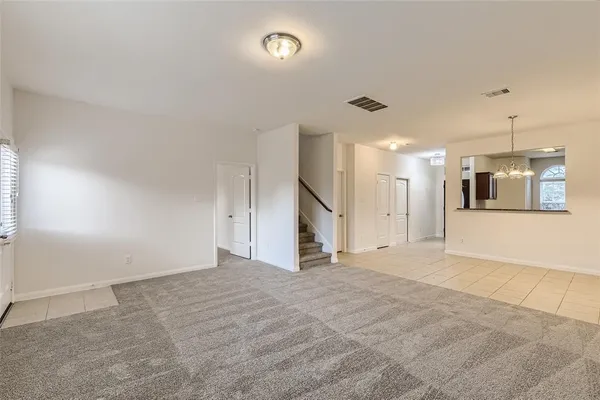 a view of an empty room