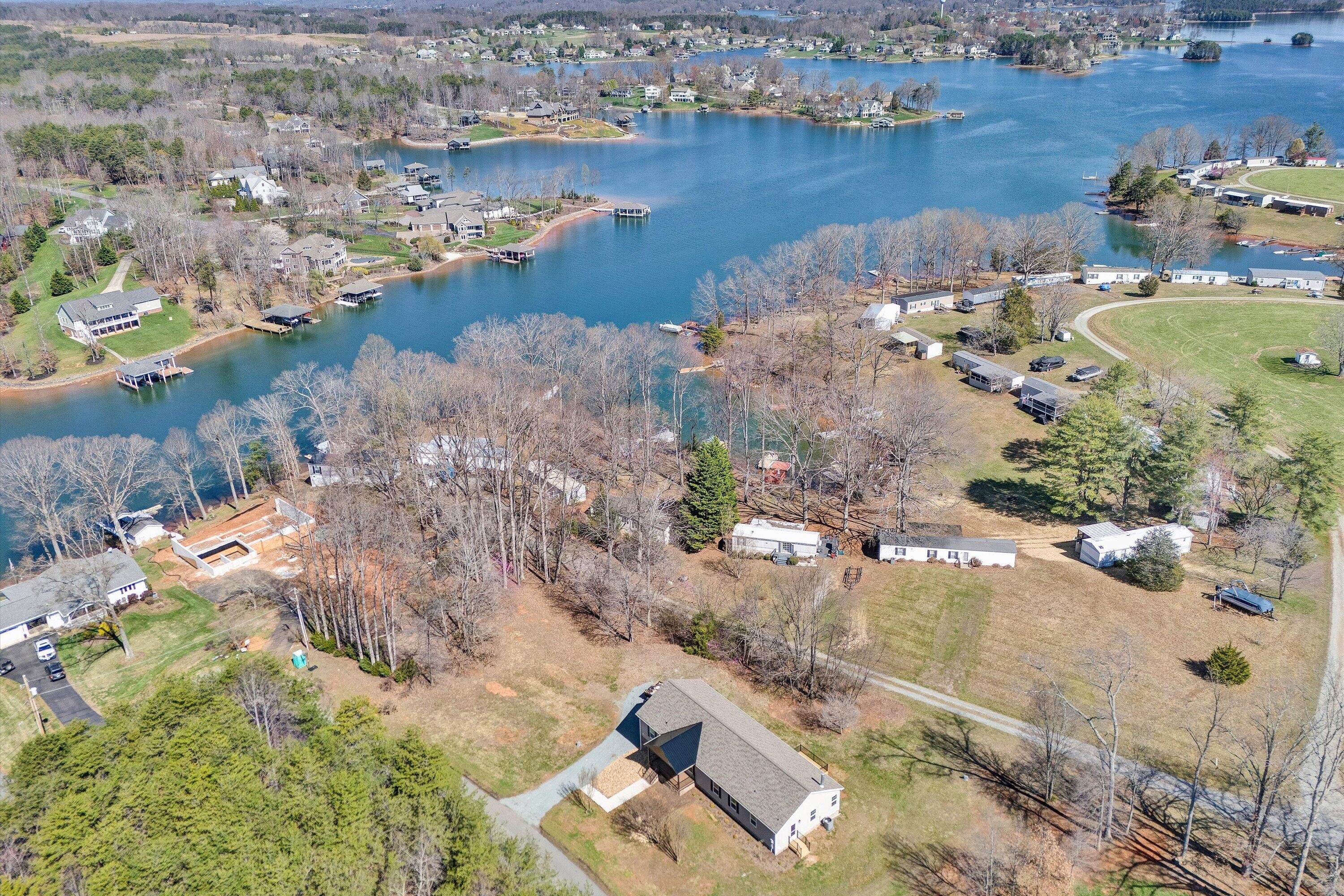 200 Surber Drive Moneta, VA 24121 - Photo 47 of 52 an aerial view of a house with a lake view