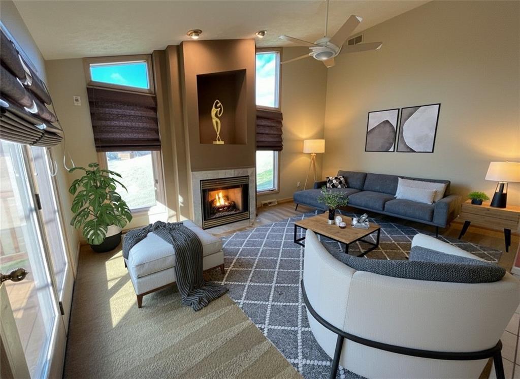 506 Princess Drive Elizabeth, PA 15037 - Photo 19 of 46 a living room with furniture and a fireplace