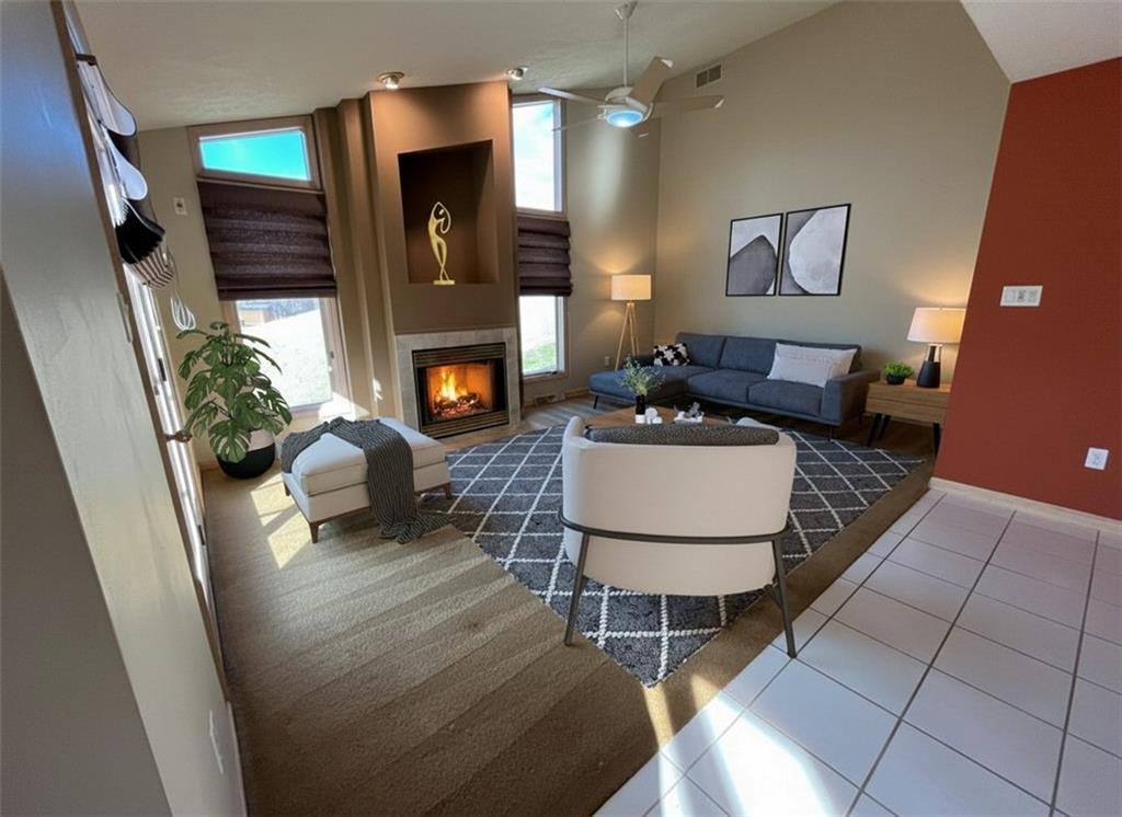 506 Princess Drive Elizabeth, PA 15037 - Photo 20 of 46 a living room with furniture and a fireplace