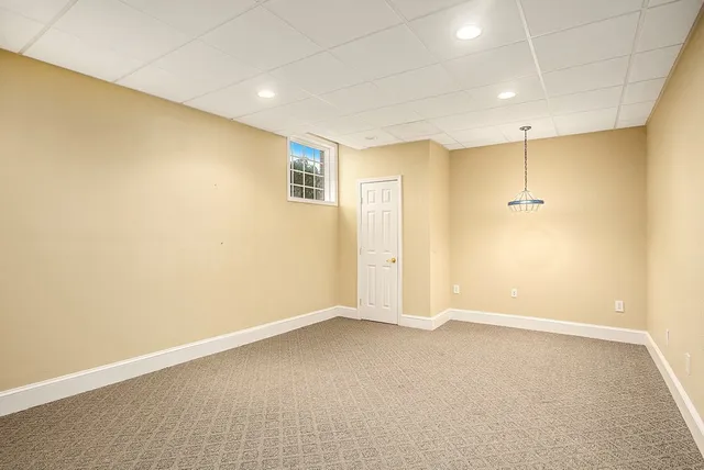 a view of a room with an empty space