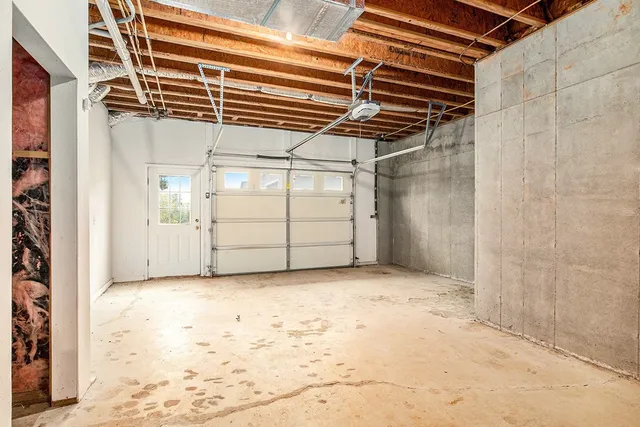 a view of a room with storage