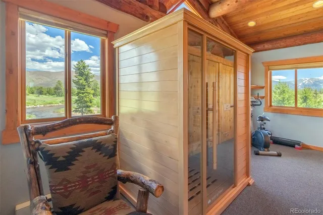 a room with a bed and a window