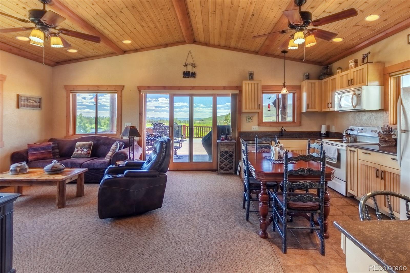 1443 Gcr 49 Grand Lake Grand Lake, CO 80447 - Photo 7 of 50 a living room with lots of furniture and kitchen view