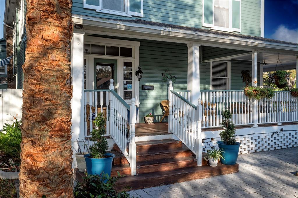 304 15th Street West Bradenton, FL 34205 - Photo 7 of 75 a view of a house with a small yard and wooden floor and fence