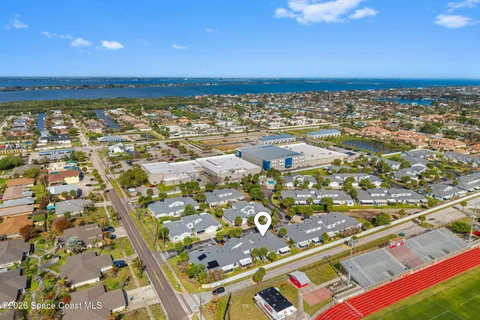 a view of city and ocean