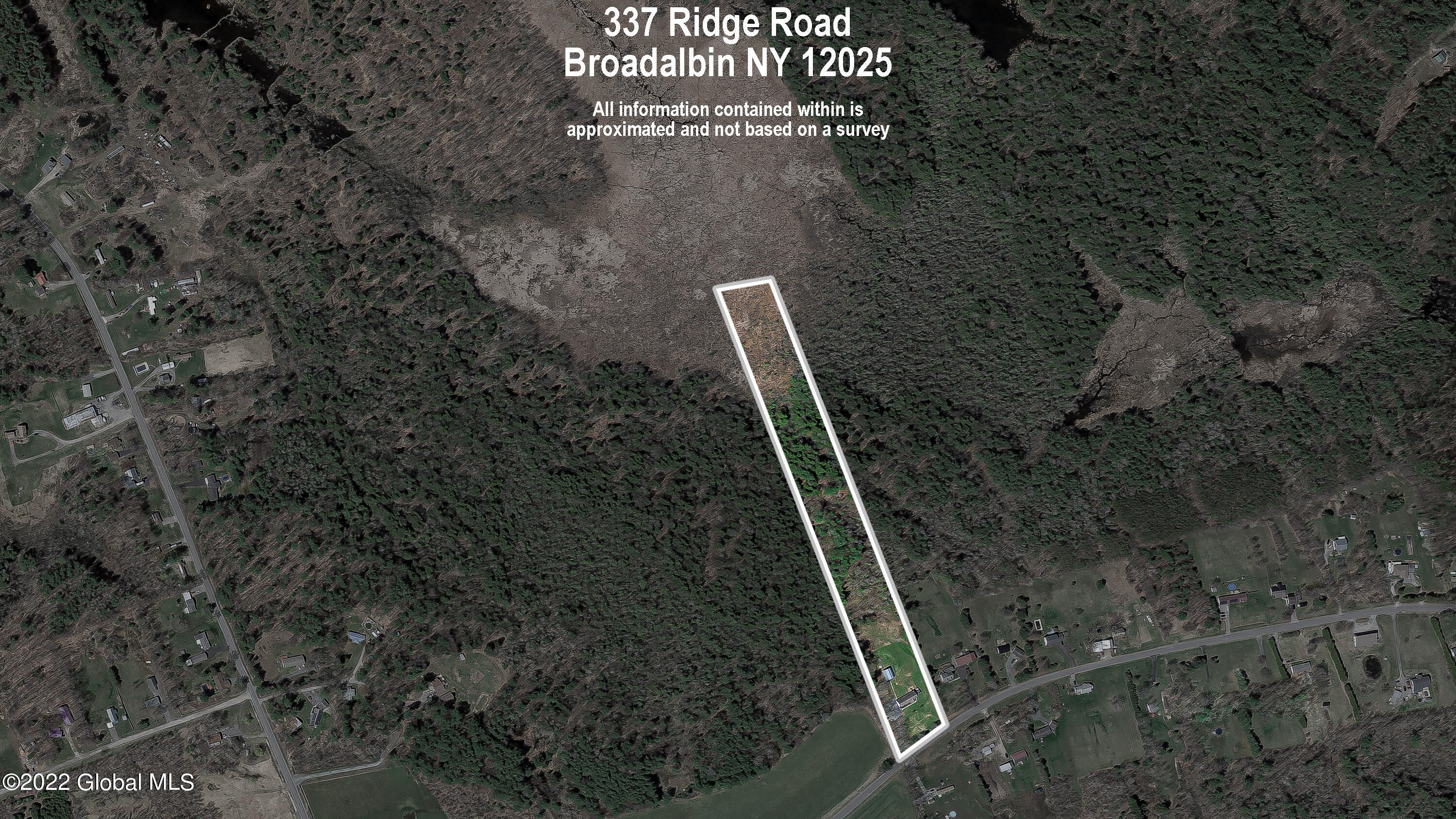 337 Ridge Road Broadalbin, NY 12025 - Photo 72 of 73 Property Line Overlay