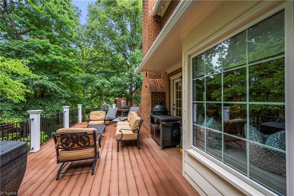 1000 Greenhurst Road Winston-Salem, NC 27104 - Photo 41 of 48 BBQ on this Trex deck and enjoy the beautiful back yard.