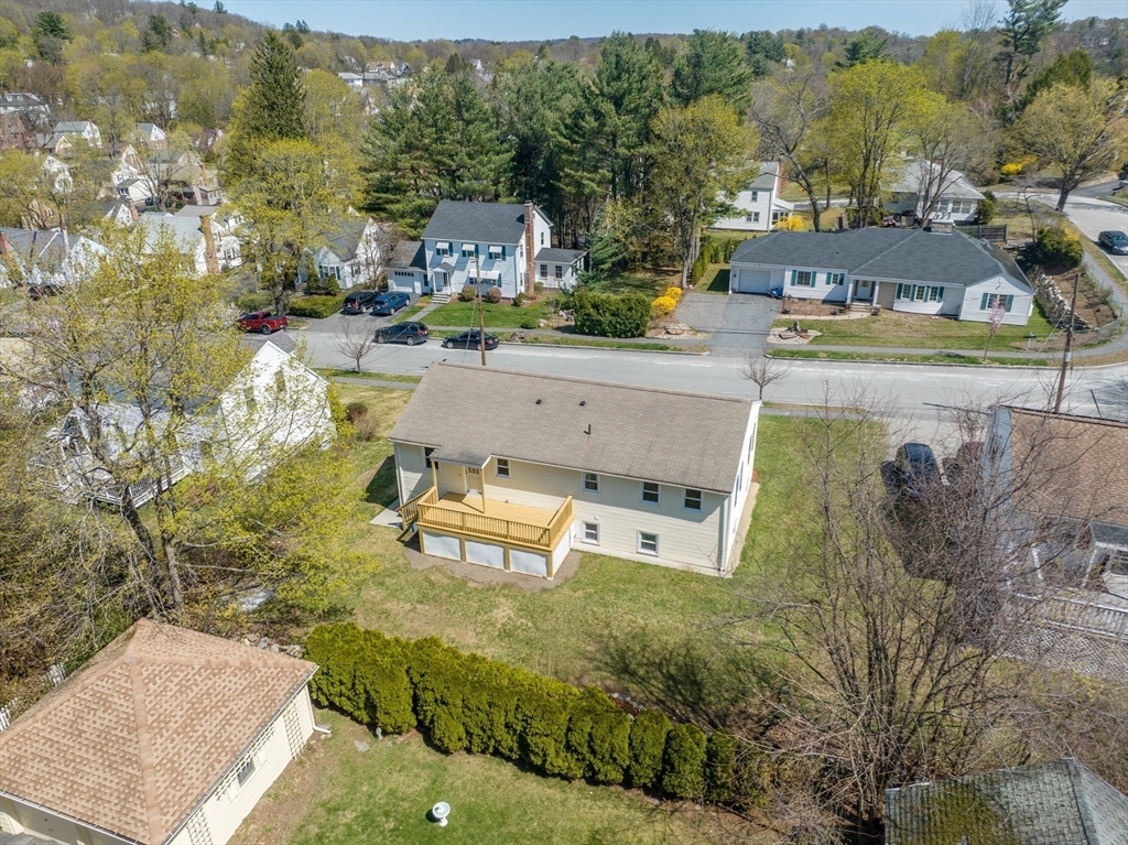 14 Maxdale Road Worcester, MA 01602 - Photo 3 of 42 an aerial view of a house with swimming pool and mountains