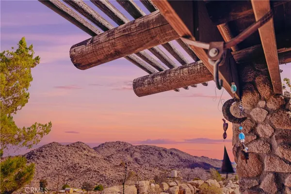a view of a street with a building in the background