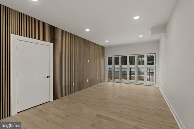 wooden floor and windows in a room