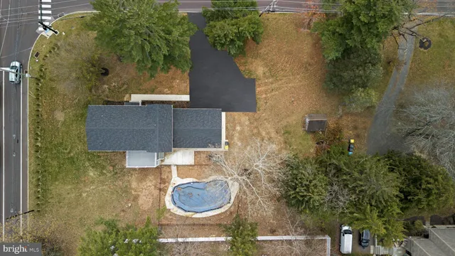 a bird view of a house