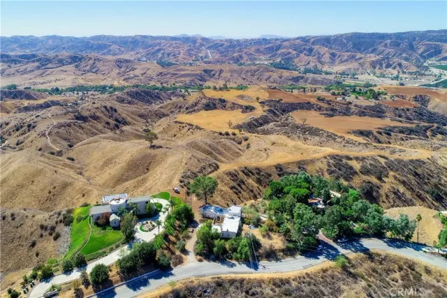 a view of city and mountain